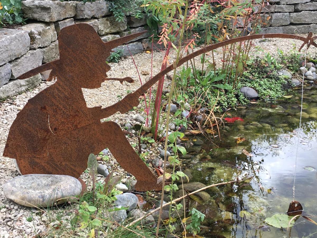 Ferienhaus Mit Naturgarten Dachsen Bagian luar foto